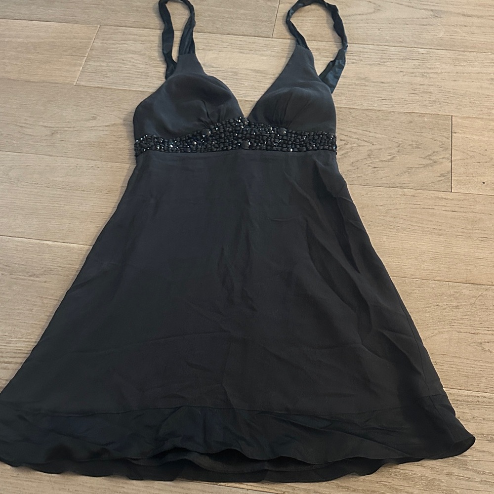 White House Black Market Elegant Black Dress sz 4